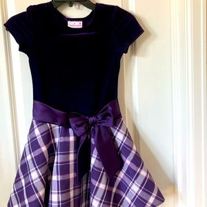 Ashley Ann Girls velvet dress